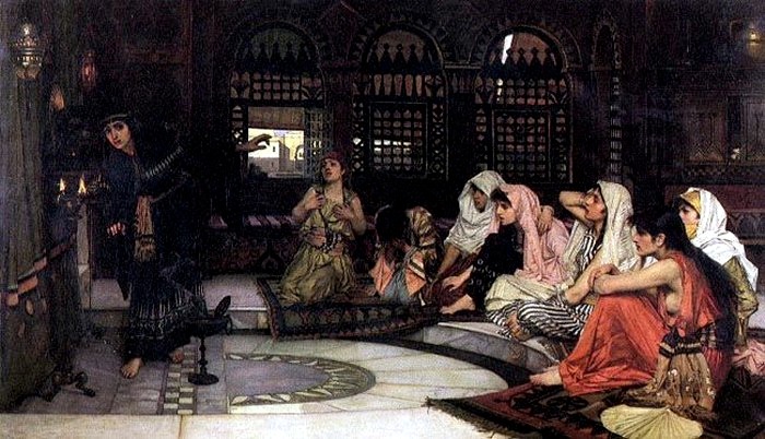 J.W. Waterhouse, *Consulting the Oracle* (1884), dominio público